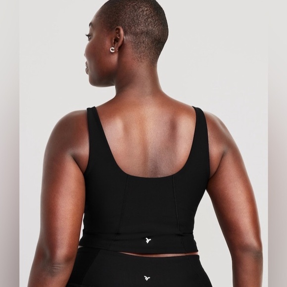 NWT! Old Navy Black Light Support PowerSoft Longline Sports Bra - Multiple 🤎 - Picture 5 of 12